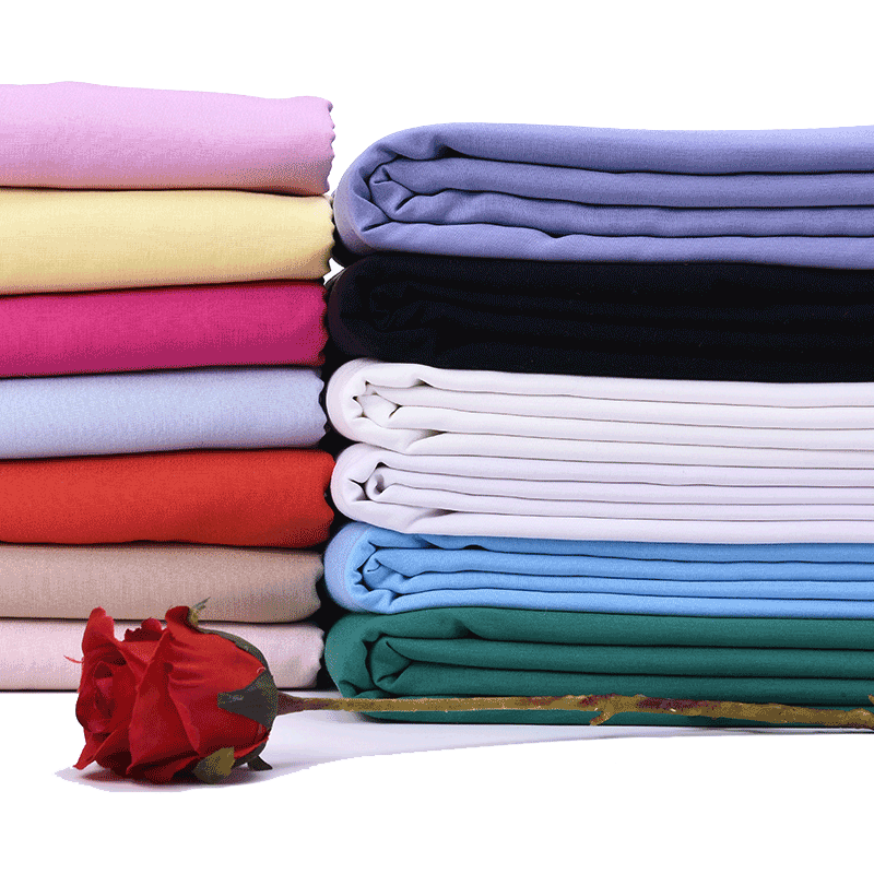 纯色人棉布料  宝宝棉绸布料  婴儿人造棉布料绵绸夏季 服装面料