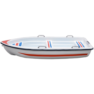 广联船业 3米双层4人玻璃钢快艇冲锋舟 钓鱼捕鱼船皮划艇可装机器