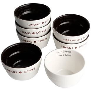 L-BEANS杯碗咖啡杯测 cupping cup 评测杯200ML 杯测碗