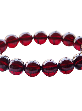 臻唯高等级清透酒红女罕见手链