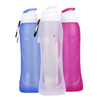 硅胶登山水壶户外轻便骑行防摔耐磨折叠水杯运动水瓶健身跑步徒步