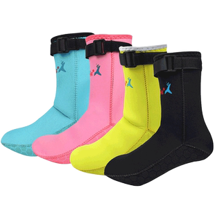 3mm厚款防滑保暖防护潜水袜防珊瑚刮伤沙滩鞋浮潜袜套冬泳装备