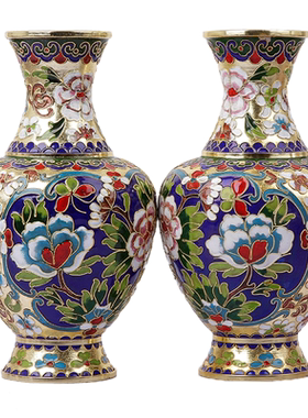 老北京珐琅彩掐丝龙凤手工景泰蓝