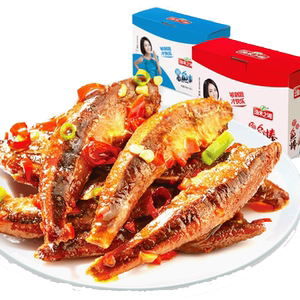 渔米之湘劲辣鱼棒小鱼仔零食小吃休闲食品湖南特产香辣毛毛鱼20包