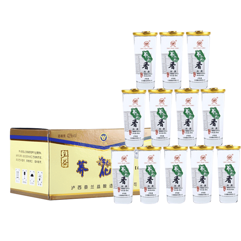 兰益松荞化香42度45ml*12杯整箱云南小荞酒兰益荞花香口杯苦荞酒