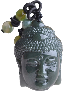 观音守护神礼物证书和田玉挂件