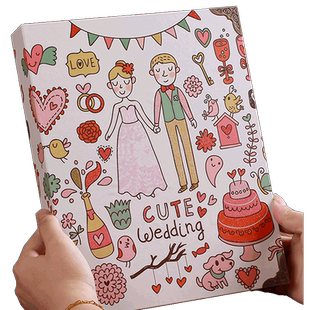 插页式相册本456寸相簿情侣电影票影集家庭宝宝成长记录收藏纪念