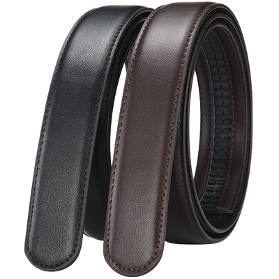 卡槽青年商务风正装无扣皮带