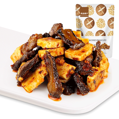 【149元任选17件】良品铺子Q爽豆干128gx2袋麻辣零食小吃豆皮