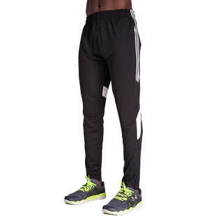 薄款运动裤男健身长裤夏季冰丝蓝球裤高弹力跑步裤小脚足球训练裤