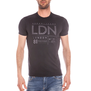 ARMANI JEANS阿玛尼AJ男士圆领时尚短袖T恤半袖透气C6H18FF正品
