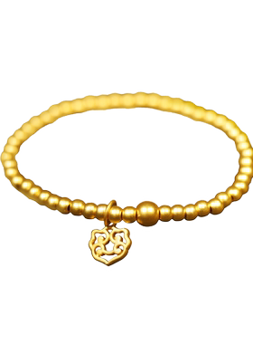 古法黄金传承手串纯金转运珠手链女款999足金福禄如意24k修行念珠