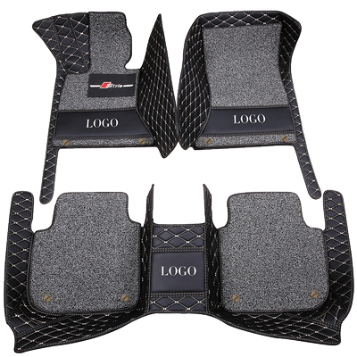 奇骏改装大翻边双层汽车脚垫