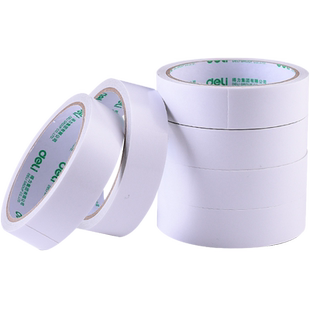 得力双面胶强力加厚双面胶带固定墙面透明高粘度双面胶带泡绵双面胶带批发超粘两面胶纸手工宽胶带