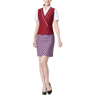 南航空姐制服女职业套装酒店美容师前台物业置业工作服金店工装秋