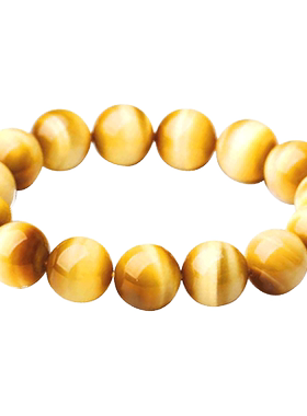 臻唯收藏系天然金手链虎眼石手链