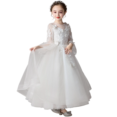 女童公主裙走秀花童生日钢琴演出