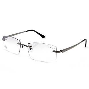有色无框老花镜男无边框钻石切边年轻时尚远视老光眼镜优雅老视镜