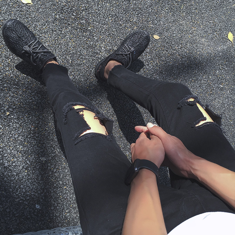 Jeans pieds Slim pour été - Ref 1470608 Image 1