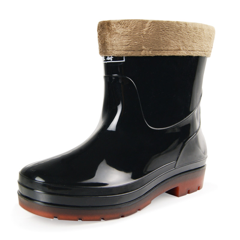 Chaussures - bottes caoutchouc homme pour hiver - semelle tendon - Ref 960517 Image 1