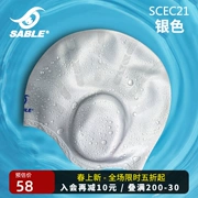 Mũ bơi Sable cho nữ, chống nước cho tóc dài, bảo vệ tai lớn thời trang cho người lớn, mũ bơi silicone chuyên nghiệp cho nam kính bơi kinh boi com