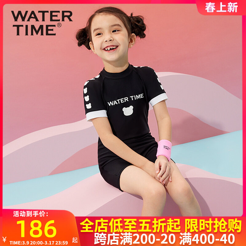 đồ bơi cho bé kidsplaza Đồ bơi trẻ em WaterTime 2023 Mới cho bé gái Đồ bơi một mảnh ấm áp Boxer Thiết bị đồ bơi cho bé gái do boi tre em nu hình ảnh đồ bơi trẻ em
