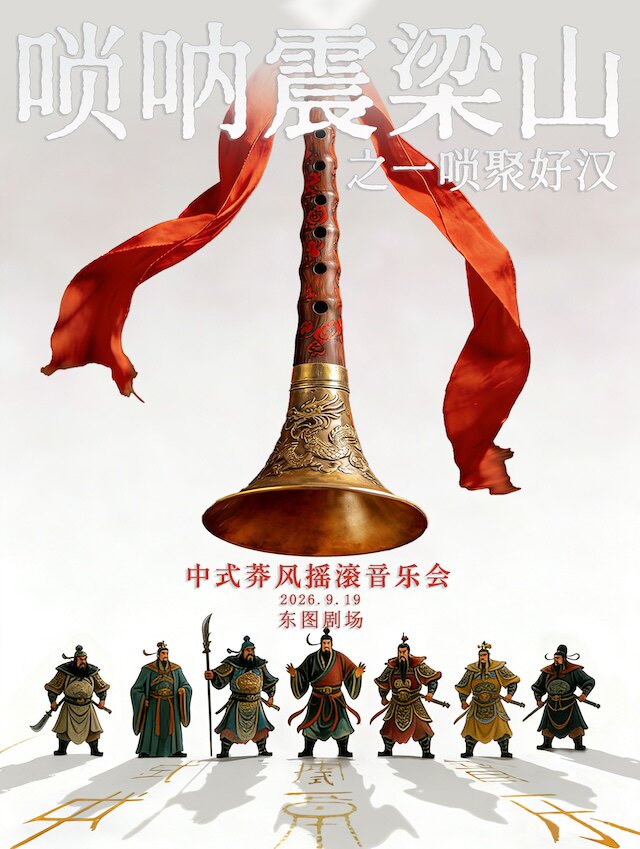 热门活动-【北京】（限时早鸟5折）中式莽风摇滚音乐会《唢呐震梁山之一唢聚好汉》
