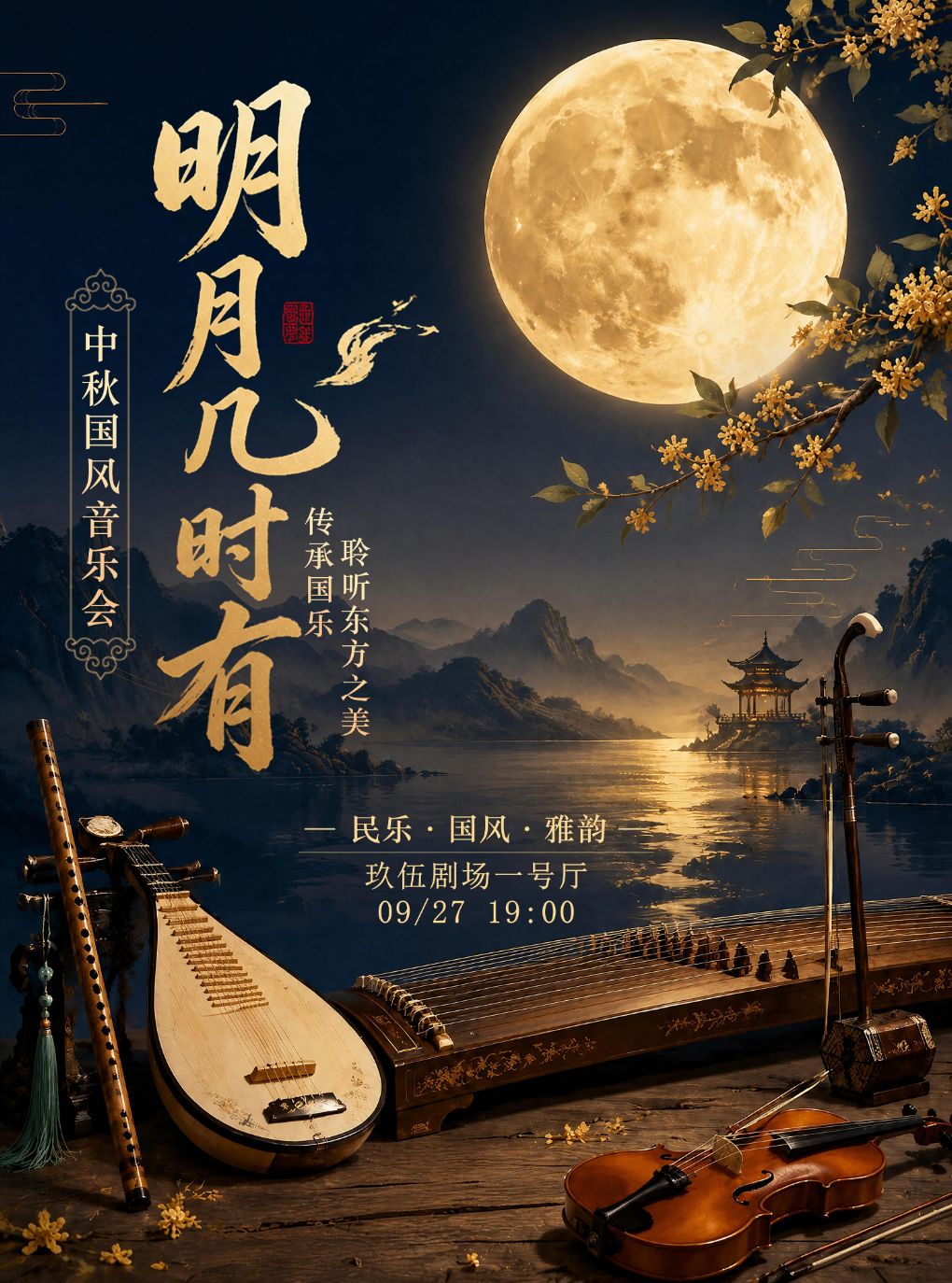 聆听东方之美丨《明月几时有》中秋国风音乐会