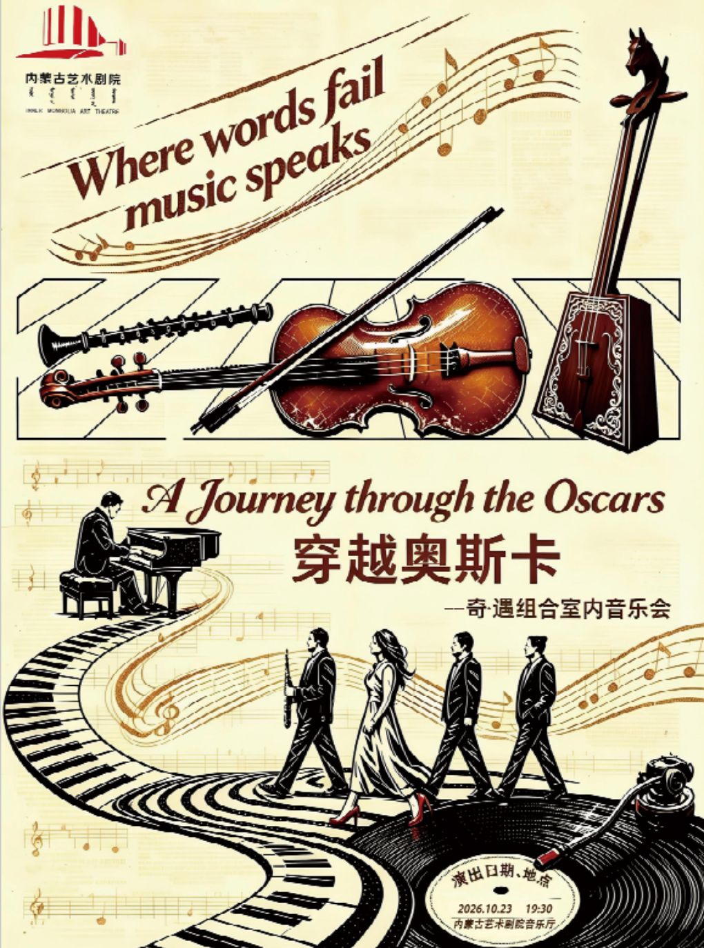 【呼和浩特】《穿越奥斯卡--奇·遇组合室内音乐会》