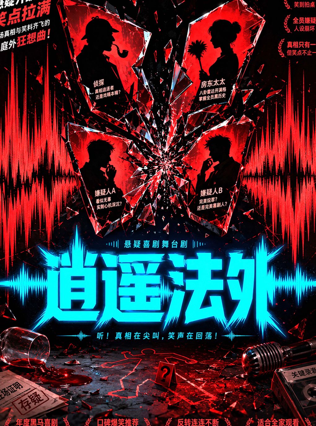 【沈阳】沉浸新喜剧《开心狂欢超强阵容之逍遥法外》精品专场