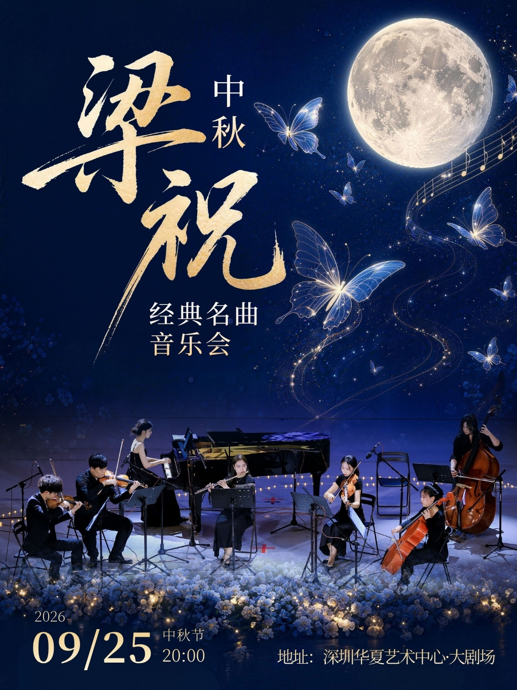 【深圳】【中秋特惠5折】中秋&梁祝·经典名曲音乐会