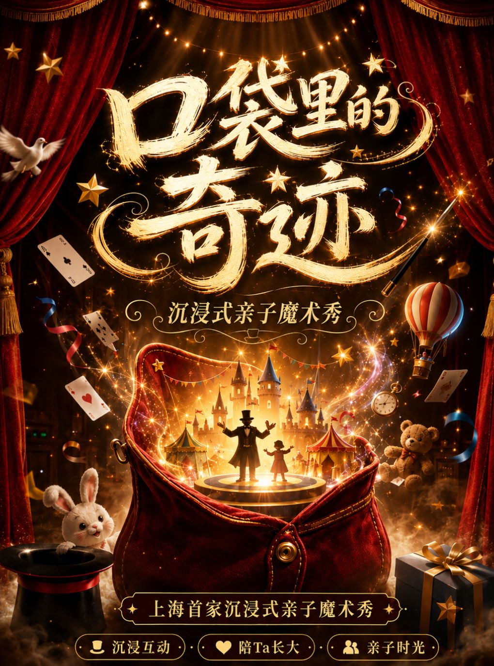 魔术脱口秀《口袋里的奇迹》亲子魔术秀