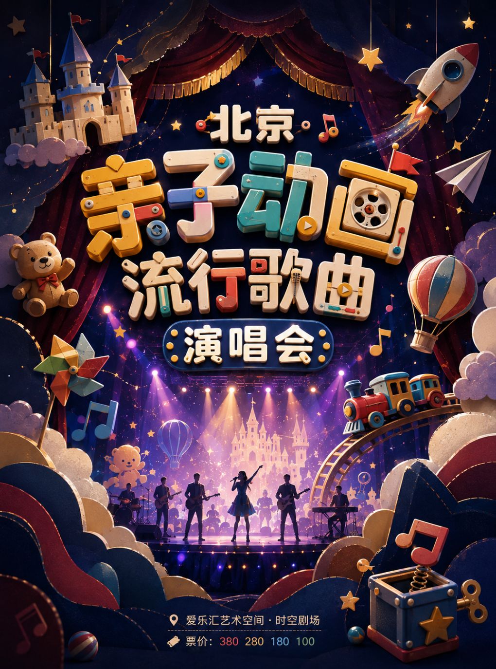 【北京】北京亲子动画流行歌曲演唱会