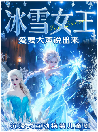 【杭州】西湖儿童剧必看|《冰雪王国之公主奇缘》| 亲子互动换装秀 | 童星打卡 | 童年永不褪色|好评爆款剧