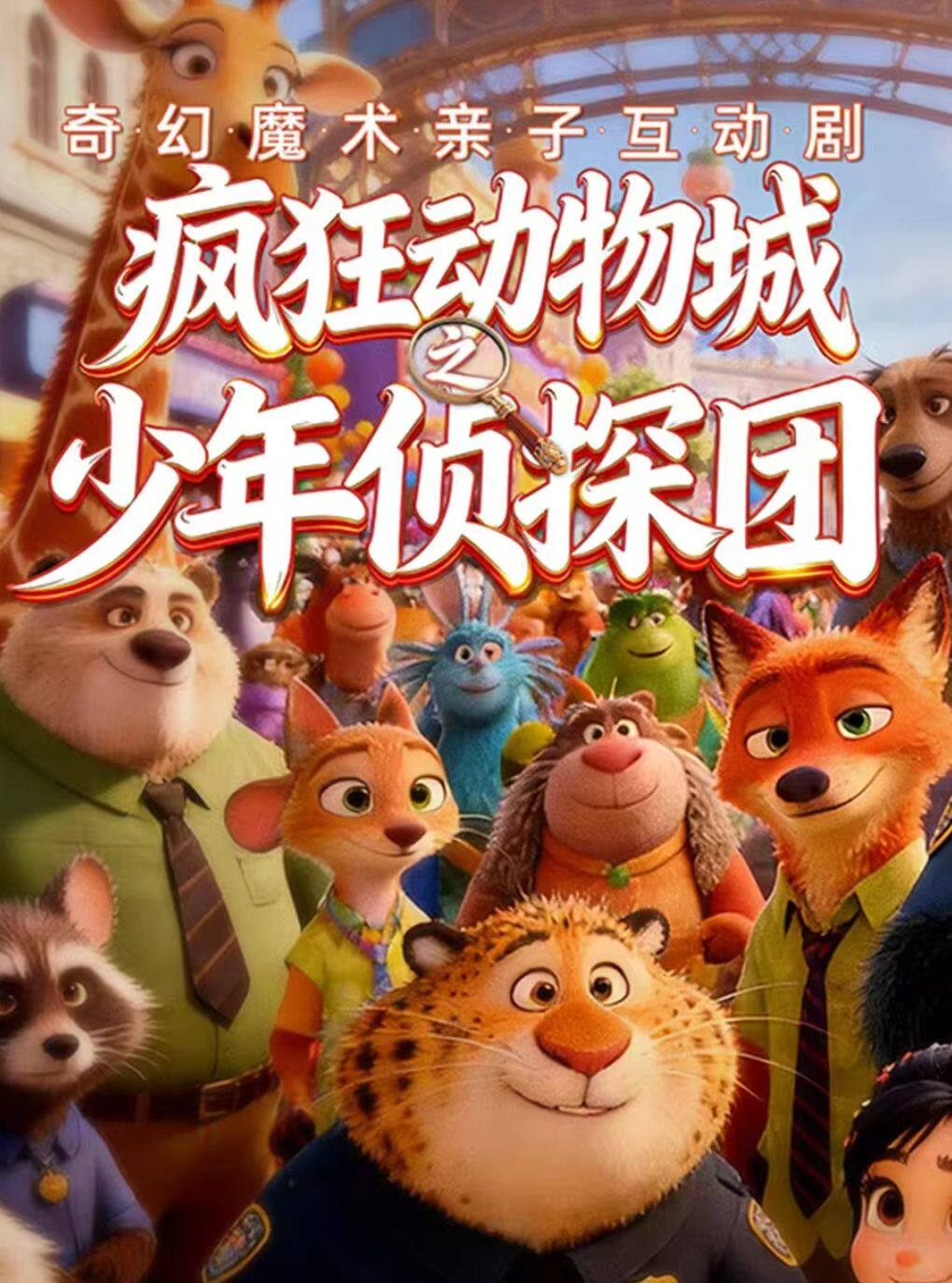 【央视获奖暑假·特惠·仅此一轮】奇幻魔术互动剧《疯狂动物城之少年侦探团》宜宾站