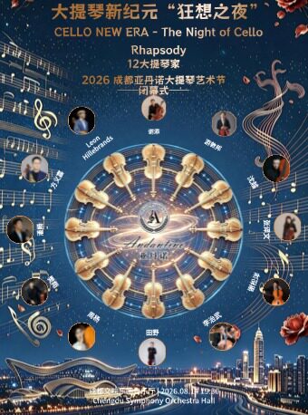 【成都】大提琴新纪元——《狂想之夜》暨2026成都亚丹诺大提琴艺术节闭幕音乐会