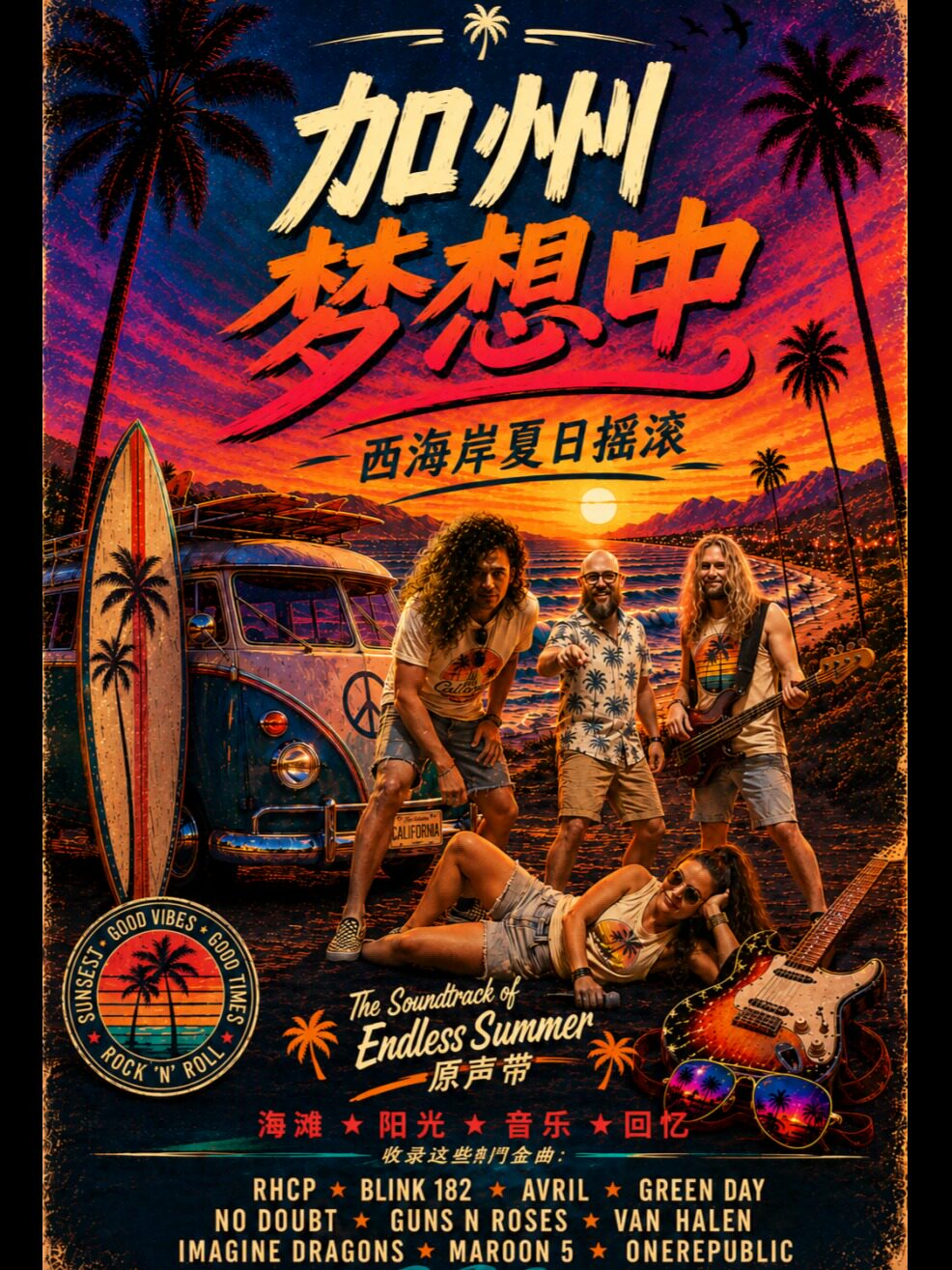 热门活动-【上海】CALIFORNIA DREAMING加州梦想中 西海岸夏日摇滚