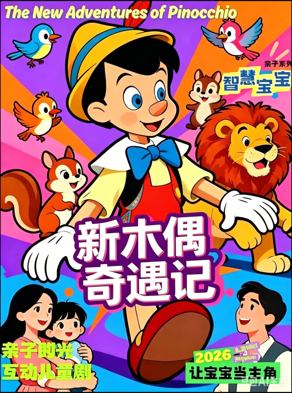 【亲子必看】经典励志童话儿童剧《木偶奇遇记》沉浸｜趣味互动童话剧