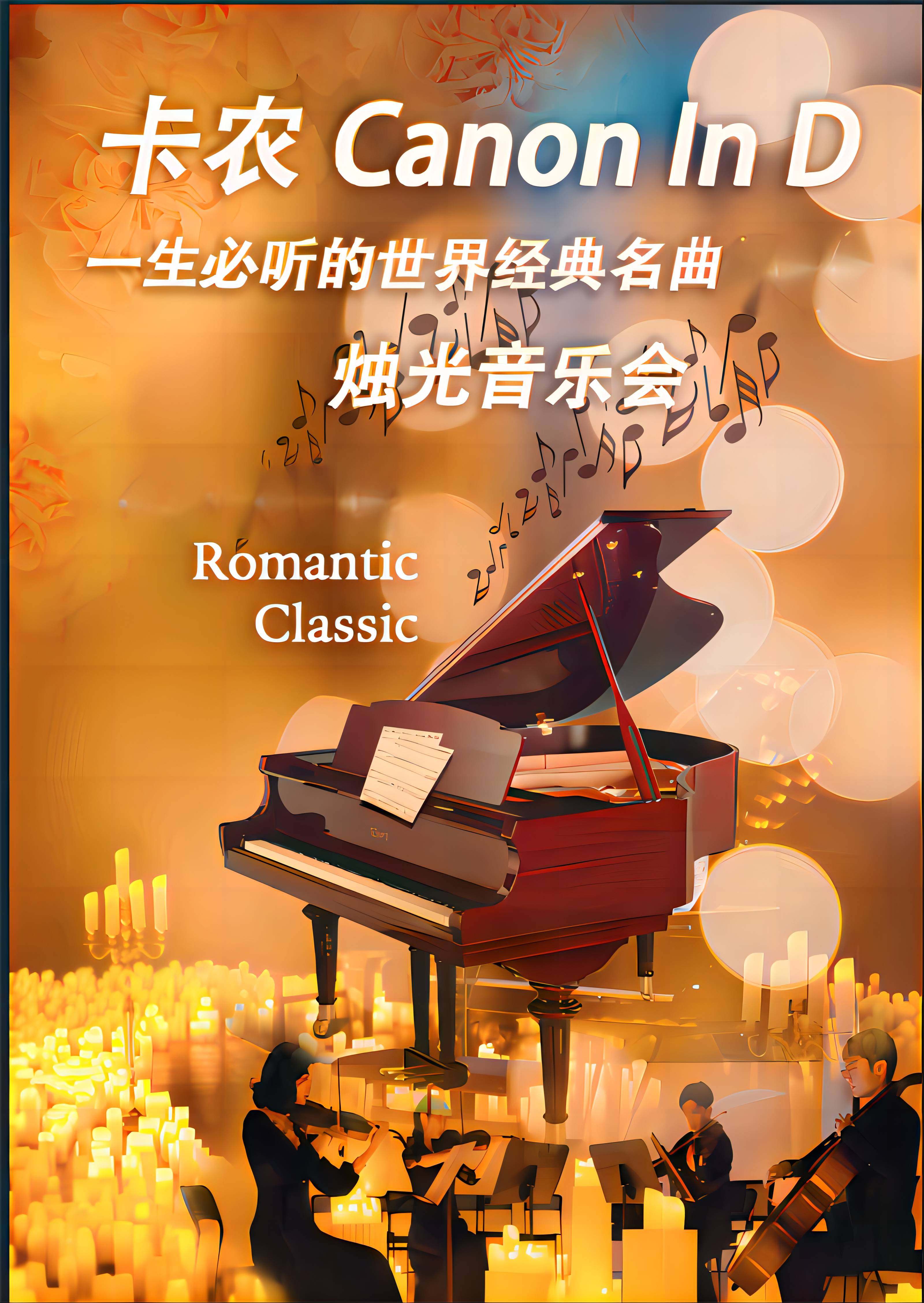 热门活动-【杭州】卡农—一生必听的世界经典名曲烛光音乐会
