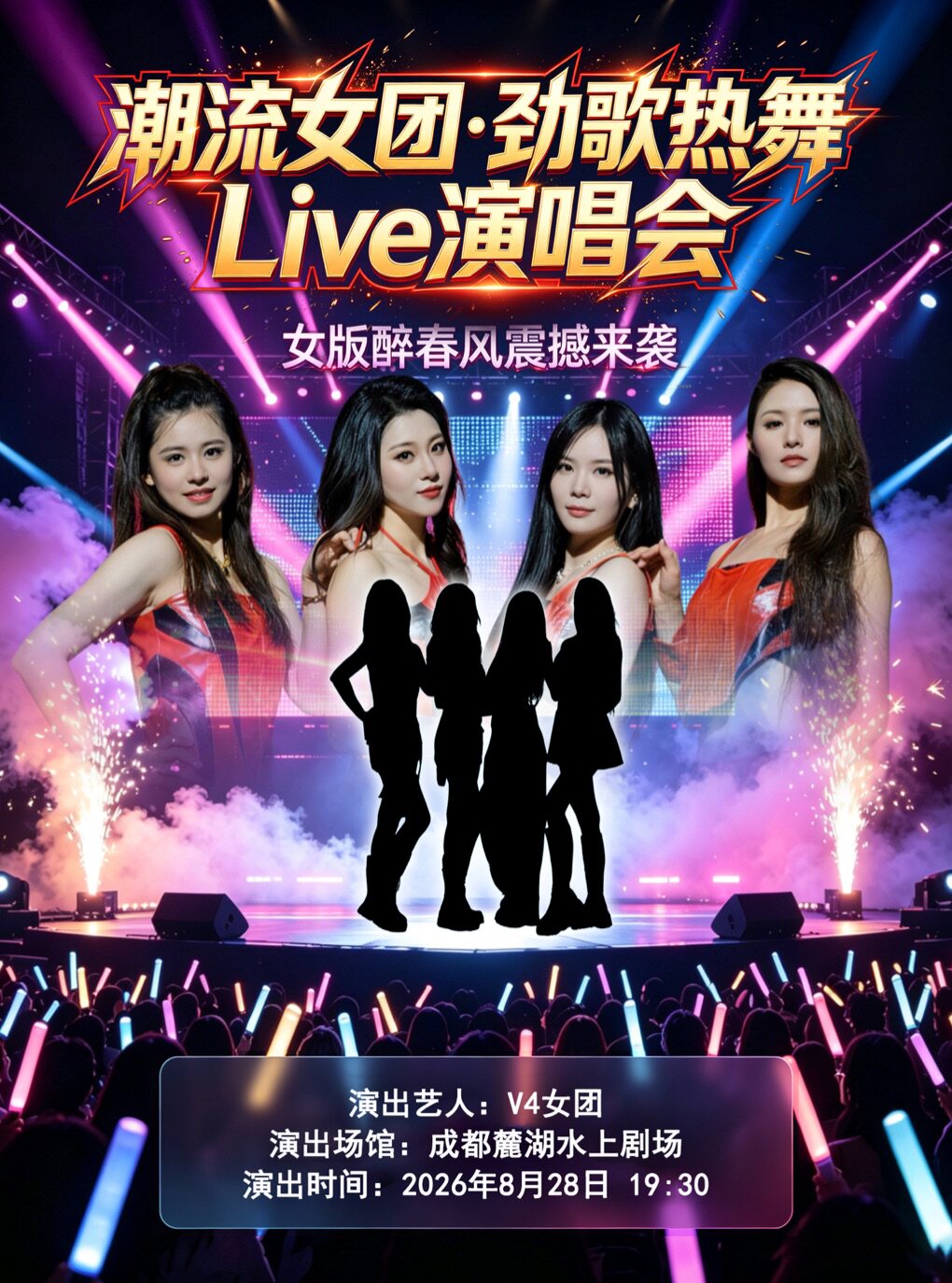 活动封面-【成都】潮流女团·劲歌热舞演唱会