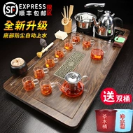 Bộ trà cho gia đình gốm sứ phòng khách hiện đại đơn giản hoàn toàn tự động tất cả trong một ấm đun nước kung fu trà khay trà lớn bàn trà điện thông minh bàn pha trà điện