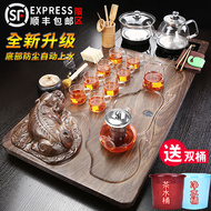 bán bàn trà điện Bộ khay trà và bộ trà hoàn toàn tự động cho phòng khách gia đình Bộ ấm trà đun sôi đáy kung fu hoàn chỉnh đơn giản bếp điện bàn trà bàn trà điện cao cấp