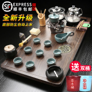 bộ bàn trà điện cao cấp Hộ gia đình khay trà hoàn toàn tự động đáy nước sôi ấm đun nước tích hợp phòng khách kung fu trà bộ bàn trà trà biển bàn pha trà điện hướng dẫn sử dụng bàn trà điện