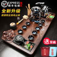 Nước chảy bộ trà gia đình hoàn toàn tự động tích hợp khay trà đèn bàn trà phòng khách sang trọng máy pha trà Kung Fu trà đạo hiện đại ban tra dien thong minh bộ pha trà điện