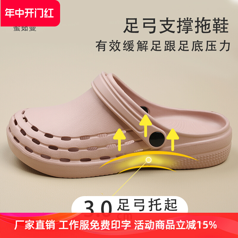 Dép Đi Trong Phòng Mổ Miruman Croc Giày Nữ Chống Trơn Trượt Phẫu Thuật Giày Y Tế Đặc Biệt Mũi-Mũi Giày Nam Y Tá giày Xăng Đan dép spa