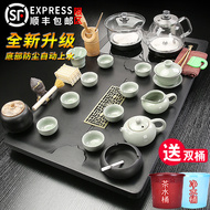 bộ bàn trà điện cao cấp Hộ gia đình nhỏ khay trà hoàn toàn tự động đáy nước sôi tích hợp phòng khách trà bộ hoàn chỉnh bàn trà trà biển bán bàn trà điện giá bàn trà điện