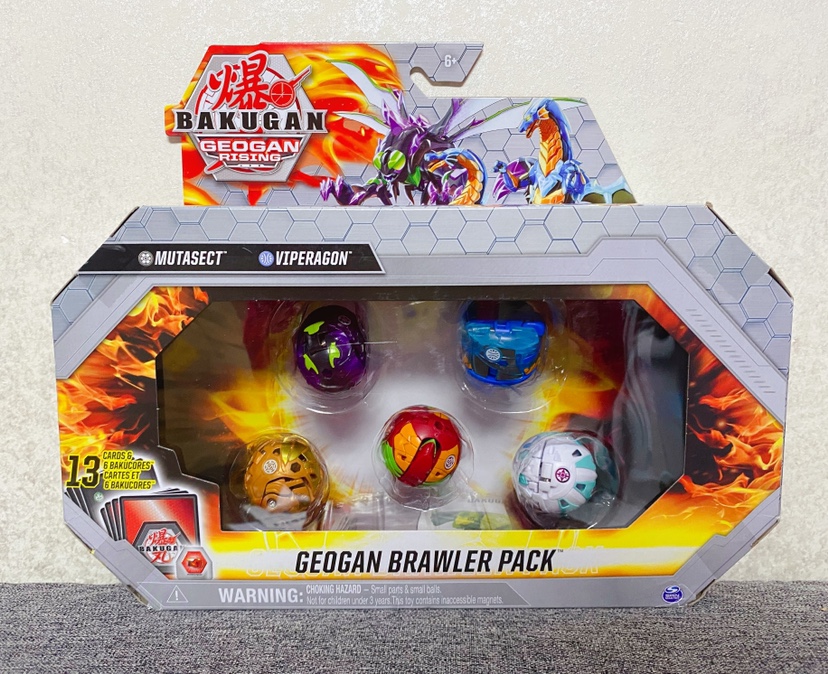 2021款款爆丸Bakugan Geogan男孩对战变形恐龙蛋玩具五个装玩具