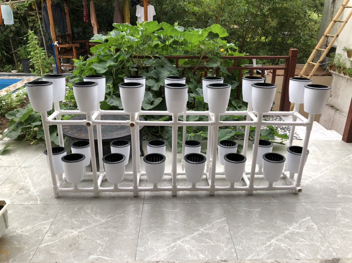 大容量兰花种植机水培潮汐鱼菜共生系统恐龙蛋花盆花架虹吸可定制