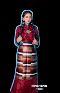 特价清仓！不退不换！双层叠领拉萨服西式藏装西藏服博拉藏族服饰