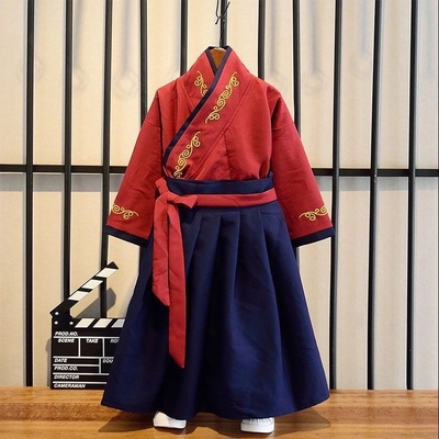 汉服国学儿童男女男孩少爷服